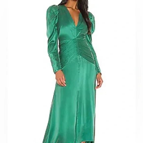 Thurley Dresses | Thurley Basilica Emerald Green Midi Dress | Color: Green | Size: S | Hanabl's Closet